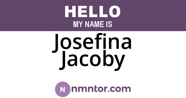 Josefina Jacoby