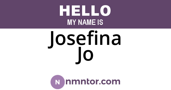 Josefina Jo