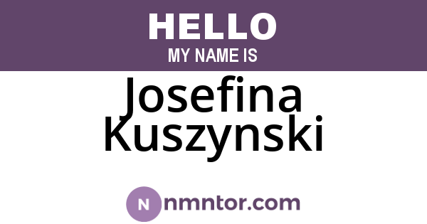 Josefina Kuszynski