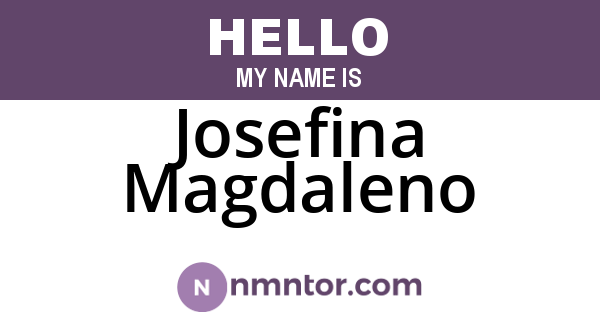 Josefina Magdaleno