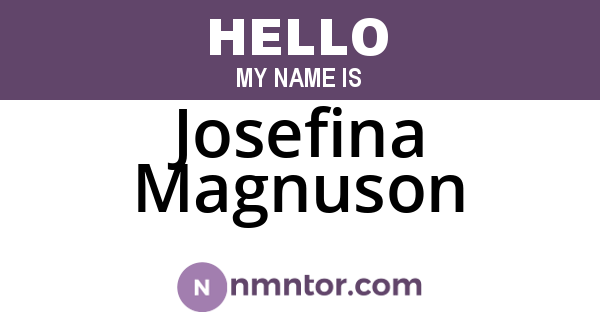 Josefina Magnuson