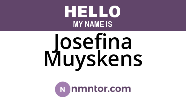 Josefina Muyskens