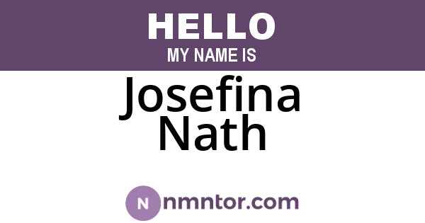 Josefina Nath