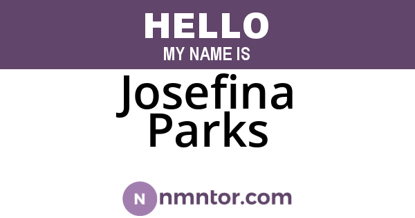 Josefina Parks