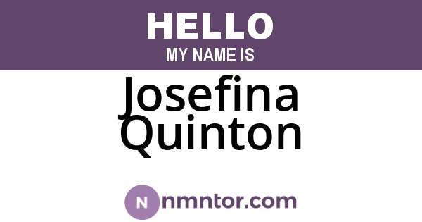 Josefina Quinton