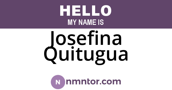 Josefina Quitugua