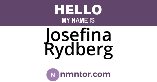 Josefina Rydberg