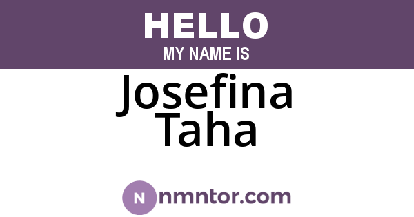 Josefina Taha