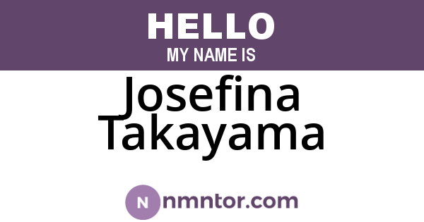 Josefina Takayama