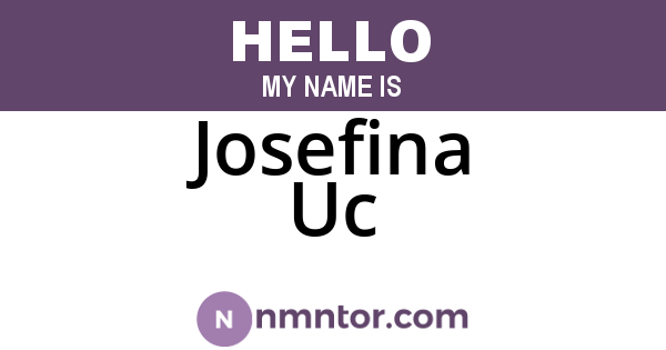 Josefina Uc