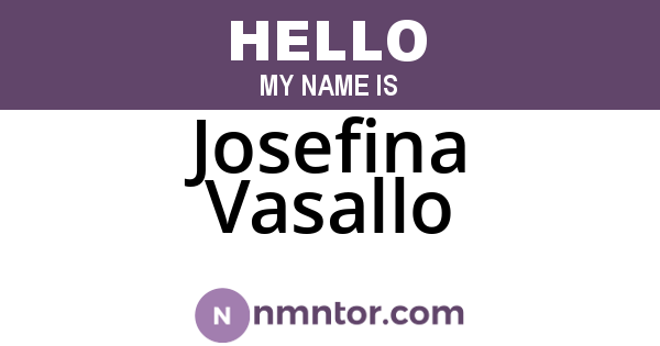 Josefina Vasallo