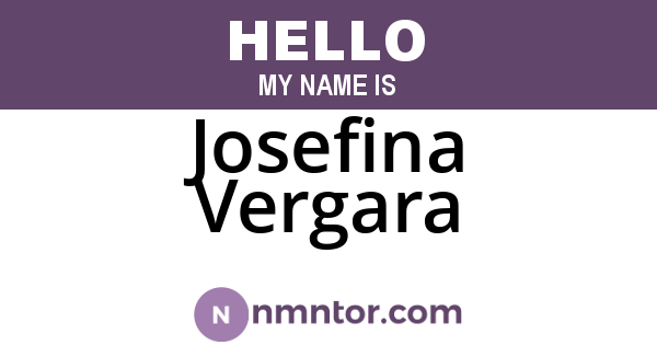 Josefina Vergara