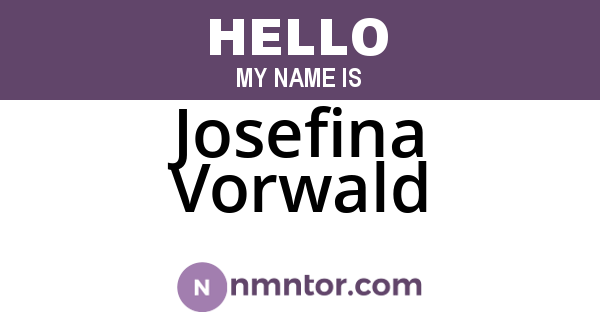 Josefina Vorwald