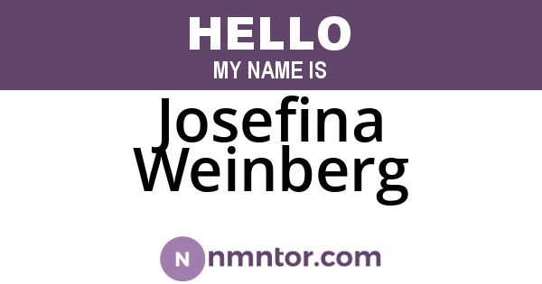 Josefina Weinberg