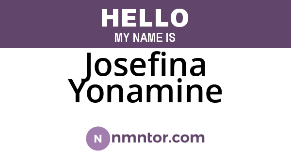Josefina Yonamine