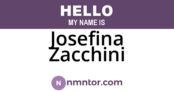 Josefina Zacchini
