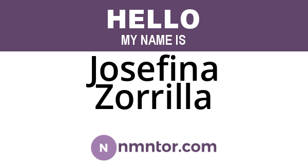 Josefina Zorrilla