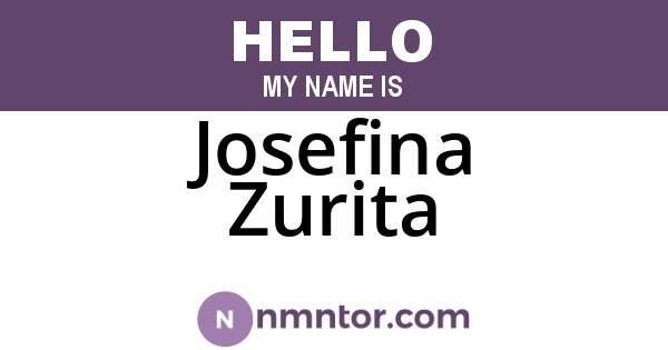 Josefina Zurita