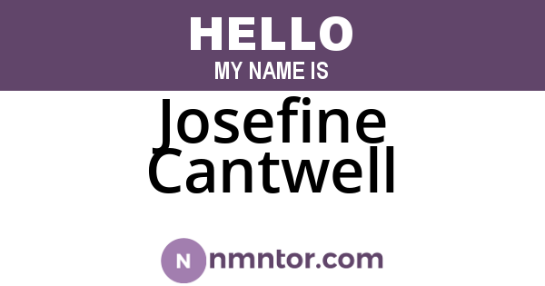 Josefine Cantwell