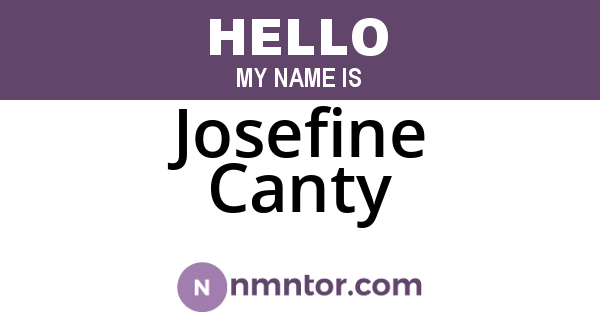 Josefine Canty