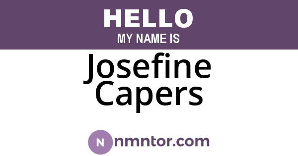 Josefine Capers