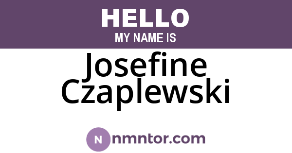 Josefine Czaplewski
