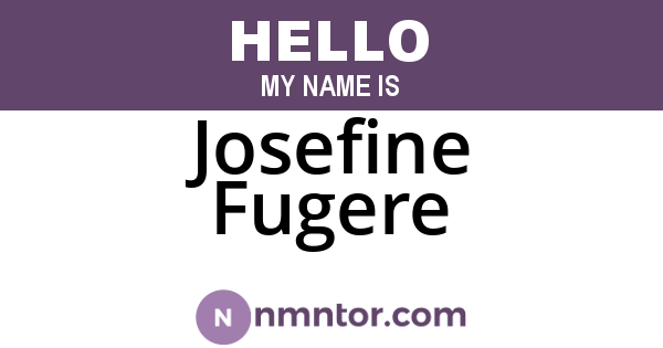 Josefine Fugere