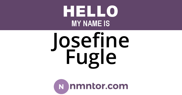 Josefine Fugle