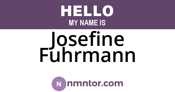Josefine Fuhrmann