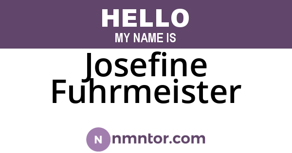 Josefine Fuhrmeister