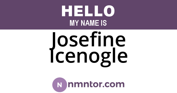 Josefine Icenogle