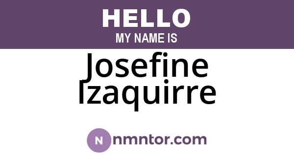 Josefine Izaquirre