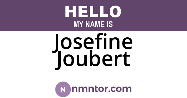 Josefine Joubert