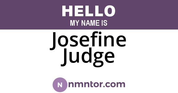 Josefine Judge