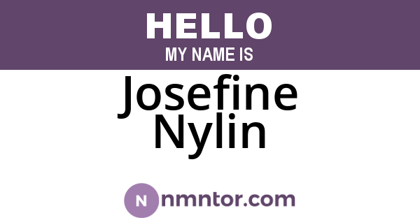 Josefine Nylin