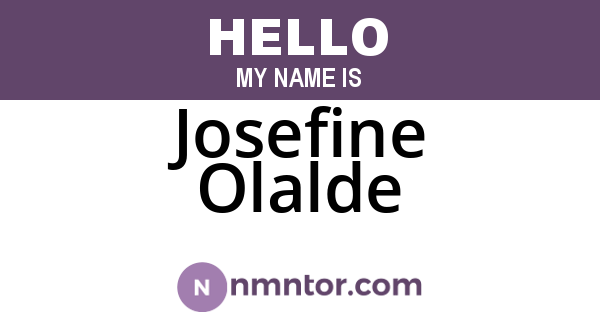 Josefine Olalde