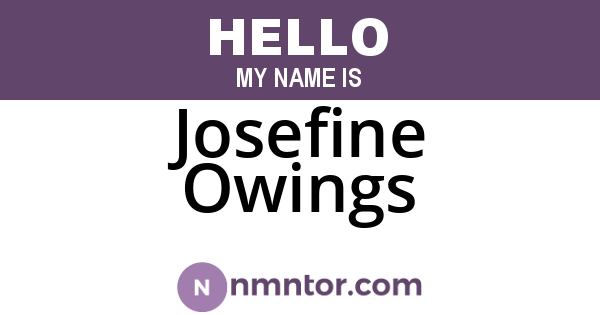 Josefine Owings