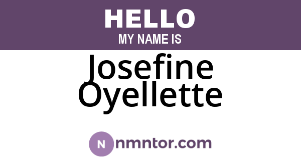 Josefine Oyellette