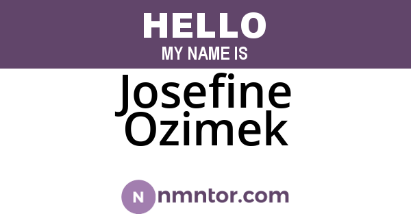Josefine Ozimek