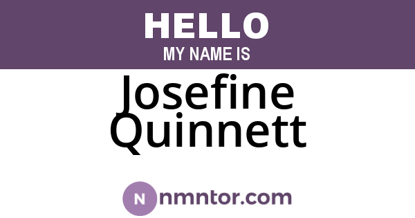 Josefine Quinnett