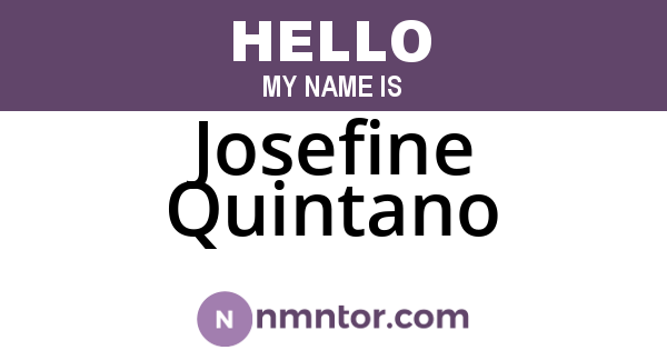 Josefine Quintano
