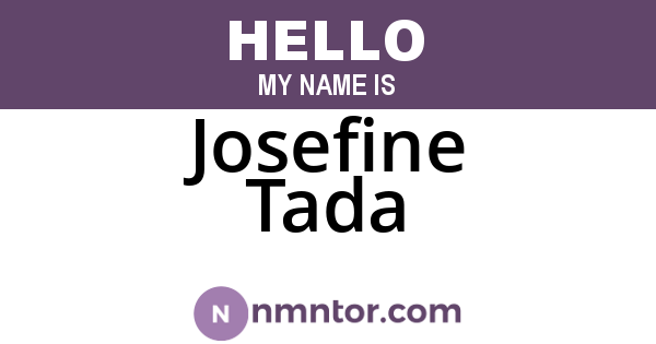 Josefine Tada