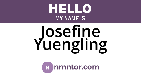 Josefine Yuengling