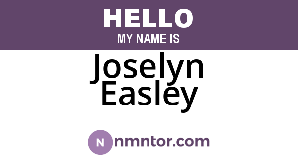 Joselyn Easley