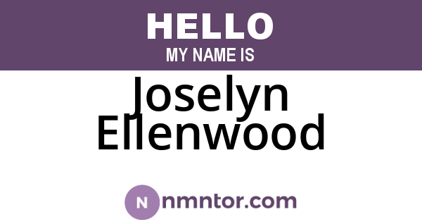 Joselyn Ellenwood