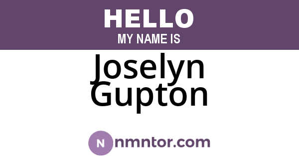Joselyn Gupton