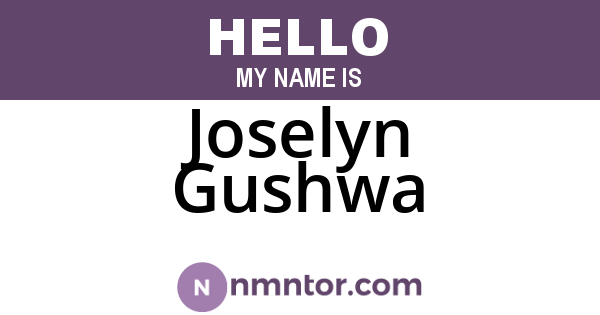Joselyn Gushwa