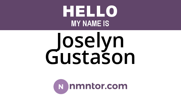 Joselyn Gustason