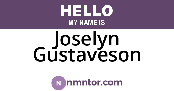 Joselyn Gustaveson