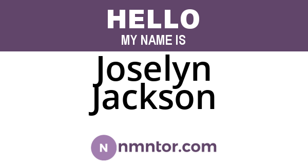 Joselyn Jackson